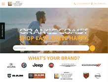 Tablet Screenshot of orangecoastautogroup.com